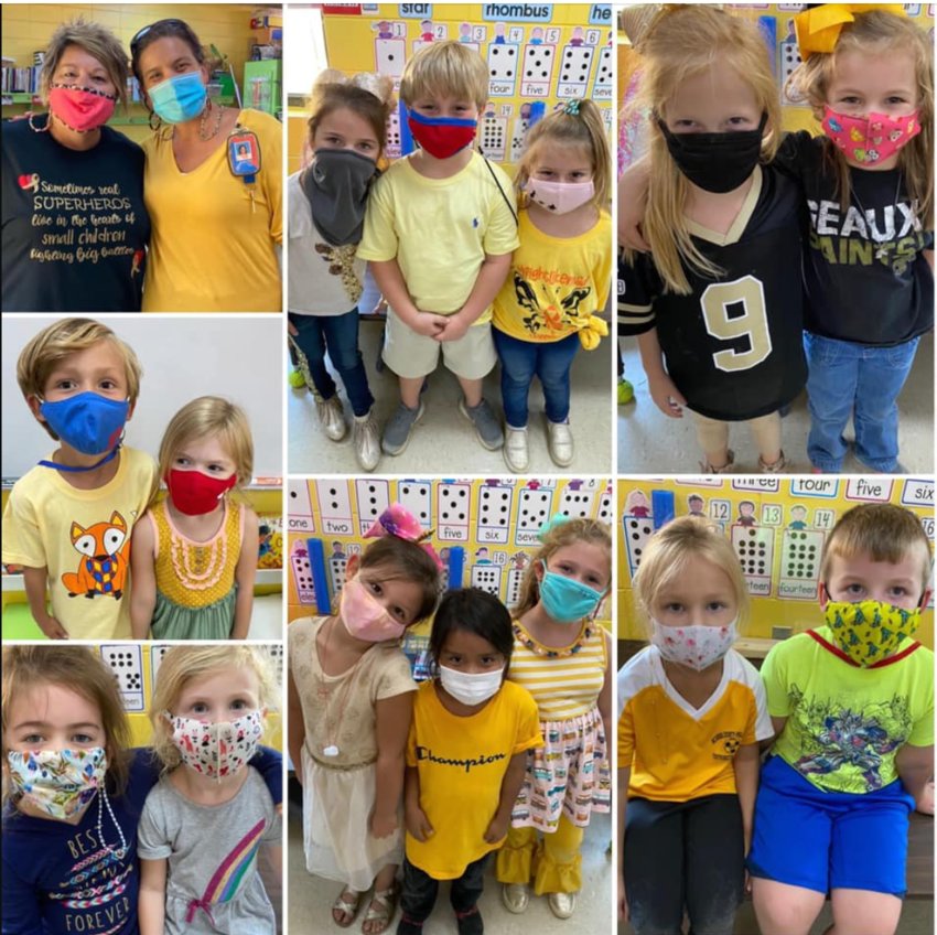 The Friendly Fish class at Neshoba Central honored those who have or are fighting childhood cancer by wearing gold.